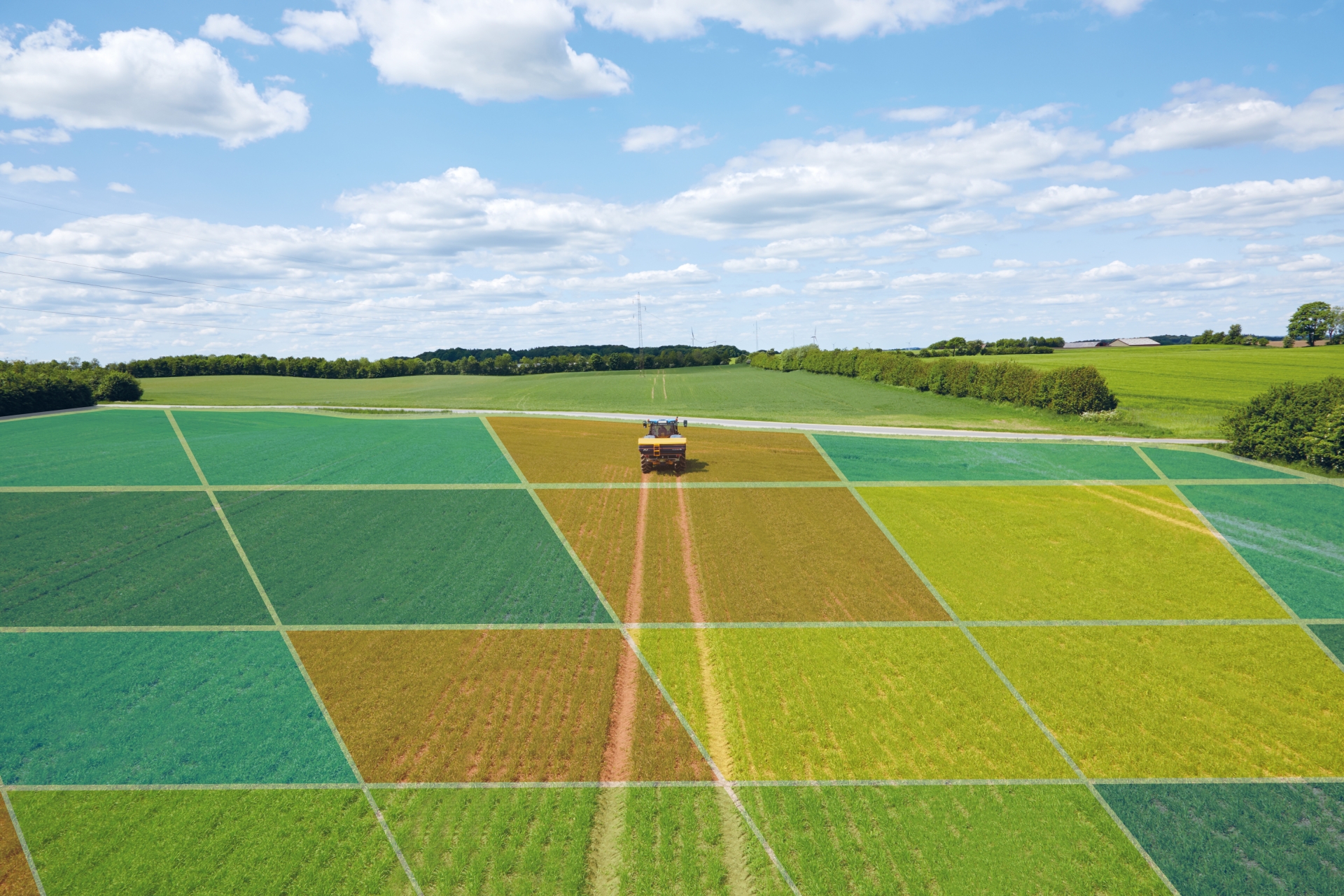 Map of variable rate application
